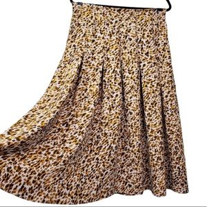 Ann Taylor animal print midi skirt